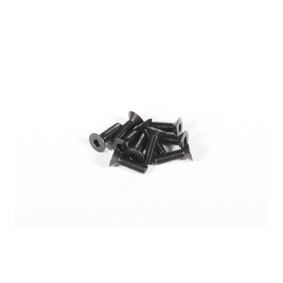 Axial M3x10mm Hex Socket Flat Head (Black) (10pcs)