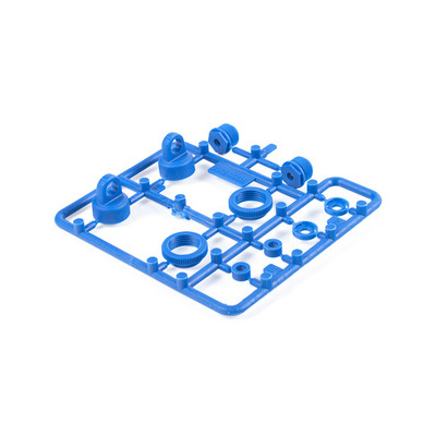 Axial 10mm Shock Caps Parts Tree (Blue)