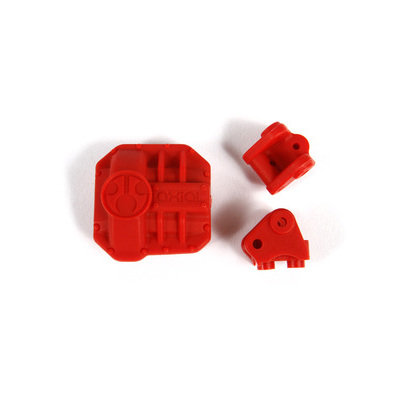 Axial AR44 Differential Cover and Link Mounts (Red)