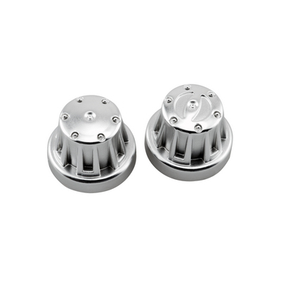 Axial Axial Hub Cover Set - Satin Chrome (4pcs)