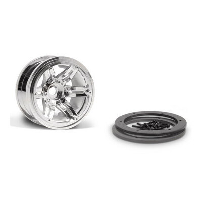 Axial 2.2 Rockster Beadlocks (Chrome)