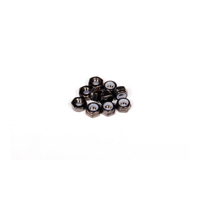 Axial M3 Thin Nylon Locking Hex Nut (Black) (10pcs)