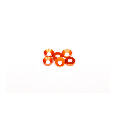 Axial Cone Washer 3x6.9x2mm - Orange (6pcs)
