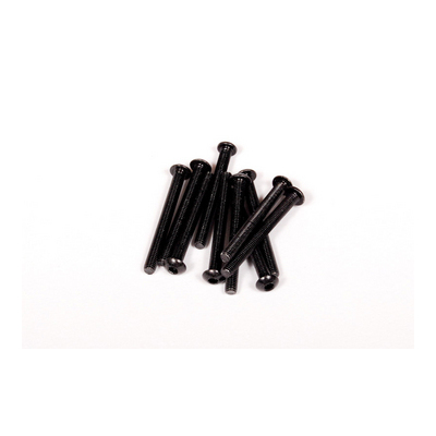 Axial M3x30mm Hex Socket Button Head (Black) (10pcs)