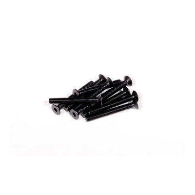 Axial M3x25mm Hex Socket Flat Head (Black) (10pcs)