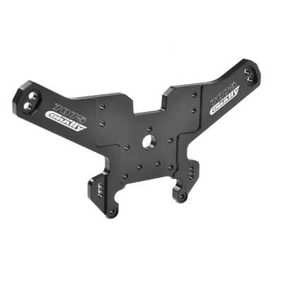 Team Corally - Shock Tower - MT G2 - Rear - Aluminum 7075 - 6mm - Hard Anodised - Black - Made In Italy - 1 Pc