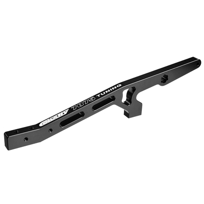 Team Corally - Chassis Brace V2 - Rear - Swiss Made 7075 T6 - Hard Anodised - Black - Made In Italy - fits Kronos - Shogun - 1pc
