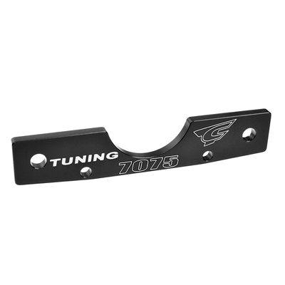 Team Corally - Suspension Arm Mount - RF - Swiss Made 7075 T6 - 3mm - Hard Anodised - Black - Made In Italy