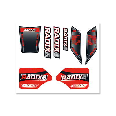 Team Corally - Body Decal Sheet  - Radix 6S - 1 pc