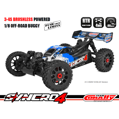 Team Corally - SYNCRO-4 - RTR - Blue - Brushless Power 3-4S - No Battery - No Charger