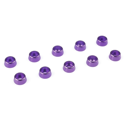 Team Corally - Aluminium Washer - for M2.5 Socket Head Screws - OD=7mm - Purple - 10 pcs