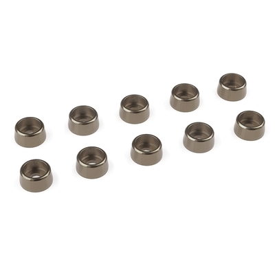 Team Corally - Aluminium Washer - for M3 Socket Head Screws - OD=8mm - Gun Metal - 10 pcs