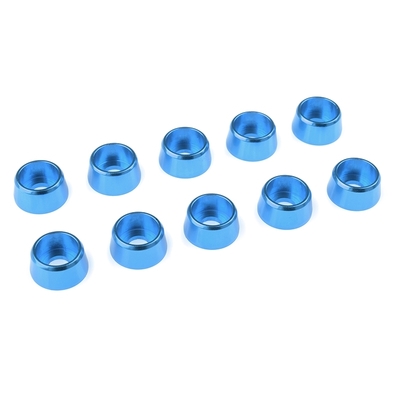 Team Corally - Aluminium Washer - for M4 Socket Head Screws - OD=10mm - Blue - 10 pcs