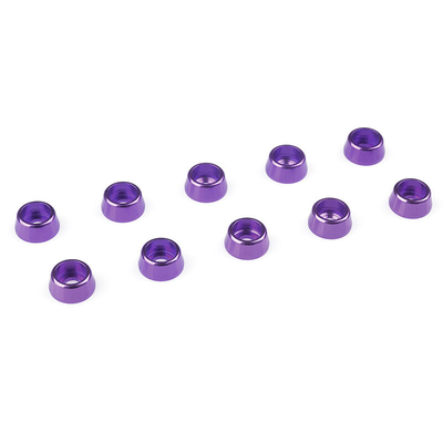 Team Corally - Aluminium Washer - for M2.5 Socket Head Screws - OD=7mm - Purple - 10 pcs