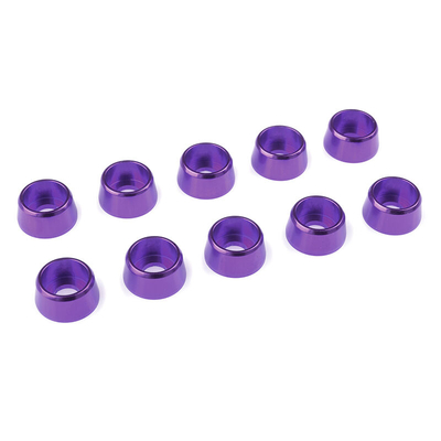 Team Corally - Aluminium Washer - for M4 Socket Head Screws - OD=10mm - Purple - 10 pcs