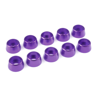 Team Corally - Aluminium Washer - for M5 Socket Head Screws - OD=12mm - Purple - 10 pcs