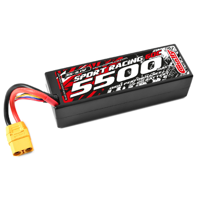 Team Corally - Sport Racing 60C - 5500Mah - 3S - 11,1V - XT-90 - Hard Case