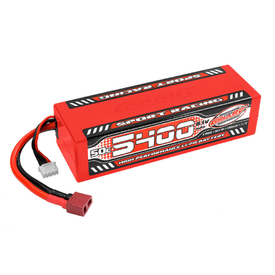 Team Corally - Sport Racing 50C LiPo Battery - 5400mAh - 11.1V - Stick 3S - Hard Wire - T-Plug