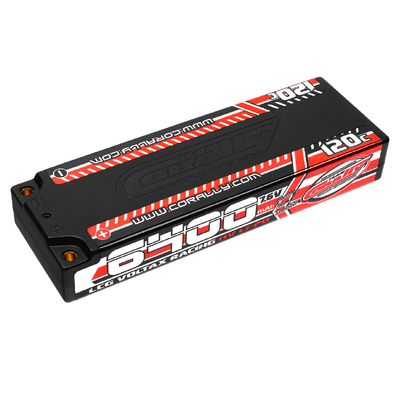Team Corally - Voltax 120C LiPo HV Battery - 6400 mAh - 7.6V - LCG Stick 2S - 4mm Bullit