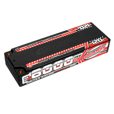 Team Corally - Voltax 120C LiPo HV Battery - 8000 mAh - 7.6V - Stick 2S - 4mm Bullit