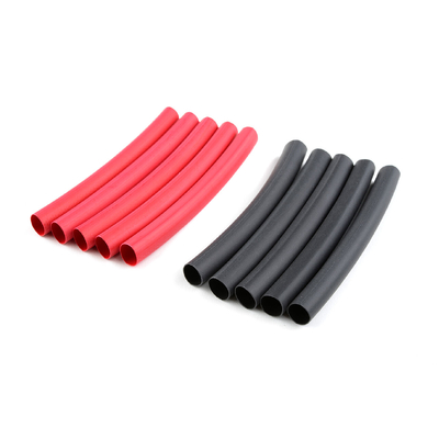 Team Corally - Shrink Tubing - 6.4mm - Red + Black - 10 pcs