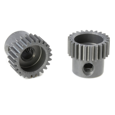 Team Corally - 64 DP Pinion - Short - Hard Anodised AL7075 - 24 Teeth - Shaft Dia. 3.17mm