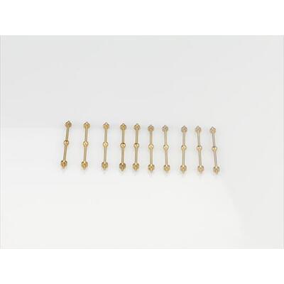 1 Hole Capping Rail Stanchion, Brass 32m