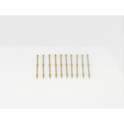 2 Hole Stanchion, Brass 30mm