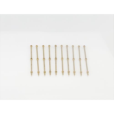 2 Hole Stanchion, Brass 40mm