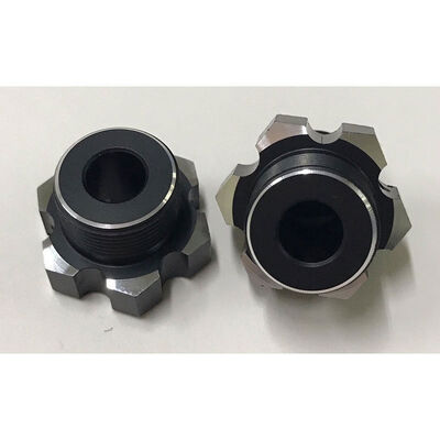Alum. lightweight Wheel Hex Drive w/pins 23mm 2pcs.