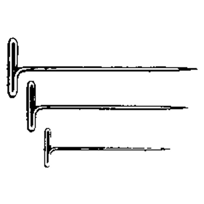  DUBRO 254 NICKEL PLATED T-PINS 1-1/2in (100 PCS PER PACK)