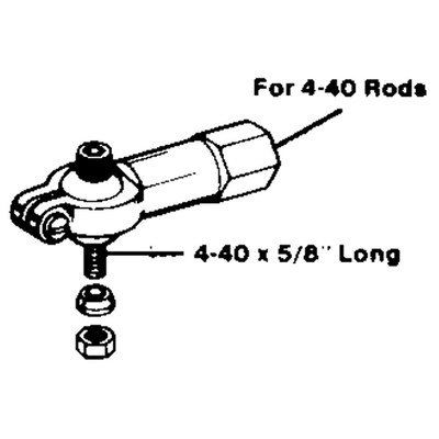 DUBRO 259 HEAVY DUTY 4-40 BALL LINK (1 PC PER PACK)