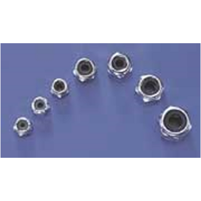 DUBRO 3112 SS 4-40 NYLON INSERT LOCK NUTS (4 PCS PER PACK)