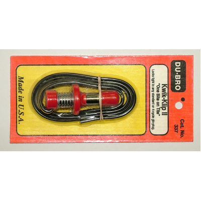 DUBRO 337 KWIK-KLIP II, GLO PLUG CONNECT (1 PC PER PACK)