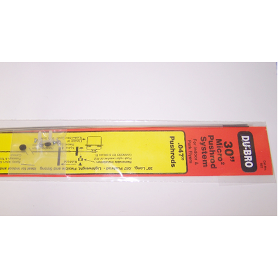 DUBRO 922 MICRO2 30in PUSHROD SYSTEM (2 PCS PER PACK)