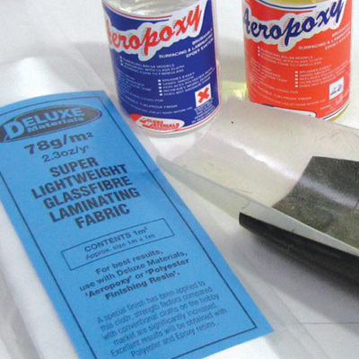 DELUXE MATERIALS BD12  FIBREGLASS CLOTH 1OZ 1M2  (1)