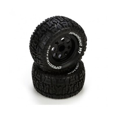 ECX Tyre Mounted on Black Wheels (2)