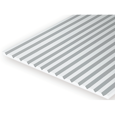 EVERGREEN 2025 .5MM THICK 15 X 30CM SIDING STRIPS V-GROOVE .025 (EACH)