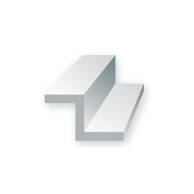EVERGREEN 756 WHITE STYRENE Z CHANNEL  .188 X .094 X .026 (PACK OF 3)