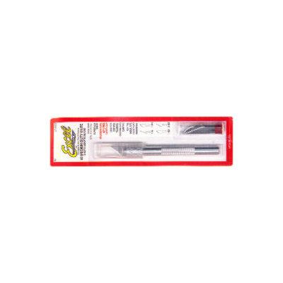 EXCEL 19002 EXCEL K2 KNIFE W/SAFETY CAP & 5PCS OF ASSORTED BLADES