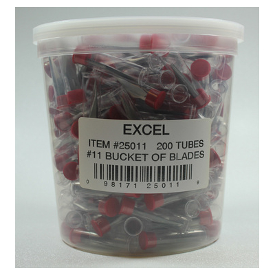 EXCEL 25011 BUCKET OF BLADES - 200 TUBES OF 5