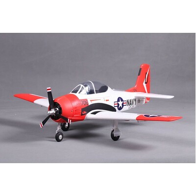 T28 Trojan 800mm Red & White (V2) PNP (Reflex system NOT included)