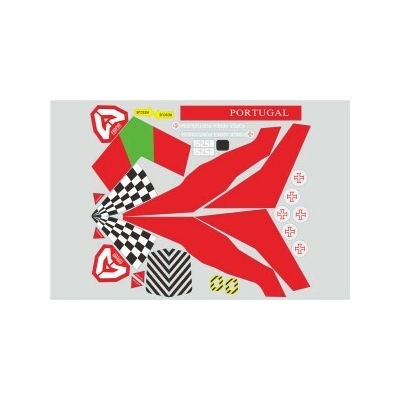 Sticker Sheet to suit Alpha EDF jet