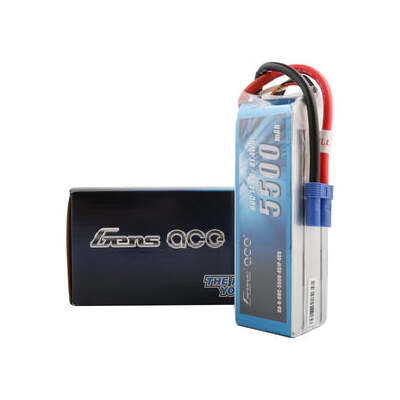 GENS ACE 5500MAH 45C 14.8V SOFT CASE BATTERY (EC5 PLUG)