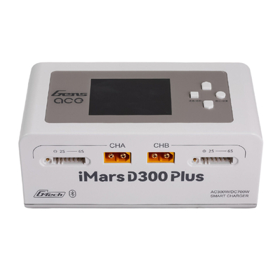 Gens Ace iMars D300 Plus G-Tech Smart Dual AC/DC Charger (White) (6S/16A) (AC-300W) (DC-350W x2) w/Bluetooth App Control