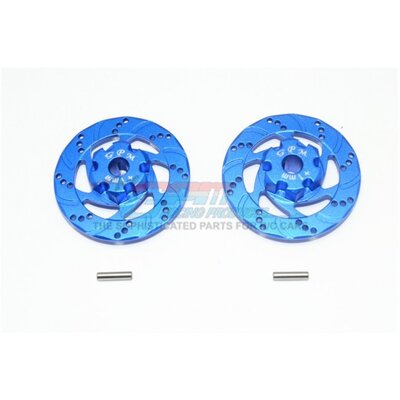 UDR010D+1MM-B | GPM UDR Blue Aluminium +1mm Brake Disc Wheel Hex 2Pcs