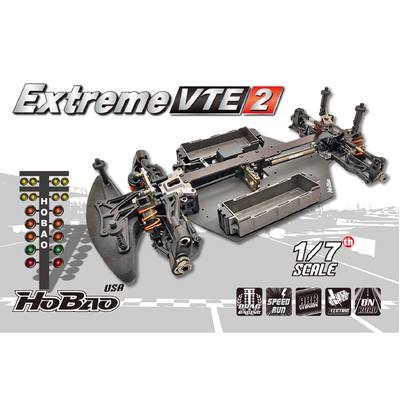 1/7 Extreme VT2  On-Road Electric 80%-  W/O Body, Wheels, Tires, ESC, Motor, Servo, RC