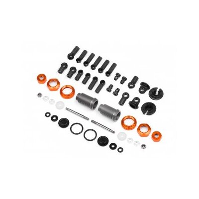 HB Competition Aluminium Shock Set (Orange/46-56/2pcs)