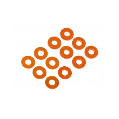 HB Washer Set 3x7mm (0.5mm/1.0mm/Orange/6pcs)