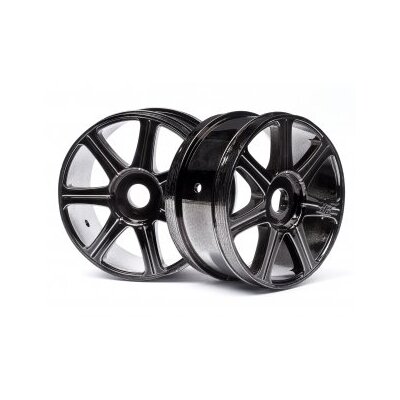 HB Edge Wheel (Black/Chrome/2pcs)
